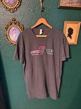 7 Brew Gray Brew Crew Seven Brew Shirt Sz Large